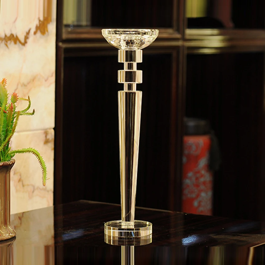 Европейские подсвечники креативный Хрустальный подсвечник для чая прозрачный