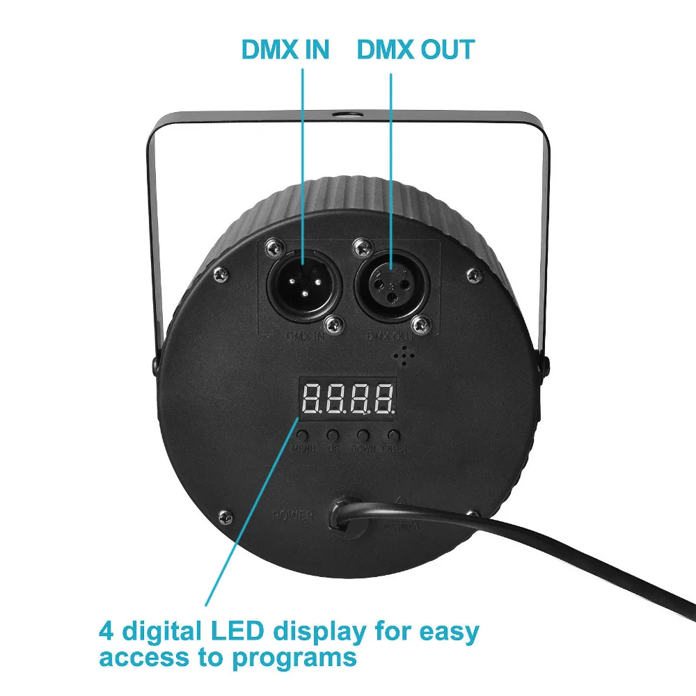 TSSS 86 RGB LEDs Par Lighting Bright Mini Stage Light with DMX512 Control Sound Activation for Party Celebration KTV Bar |