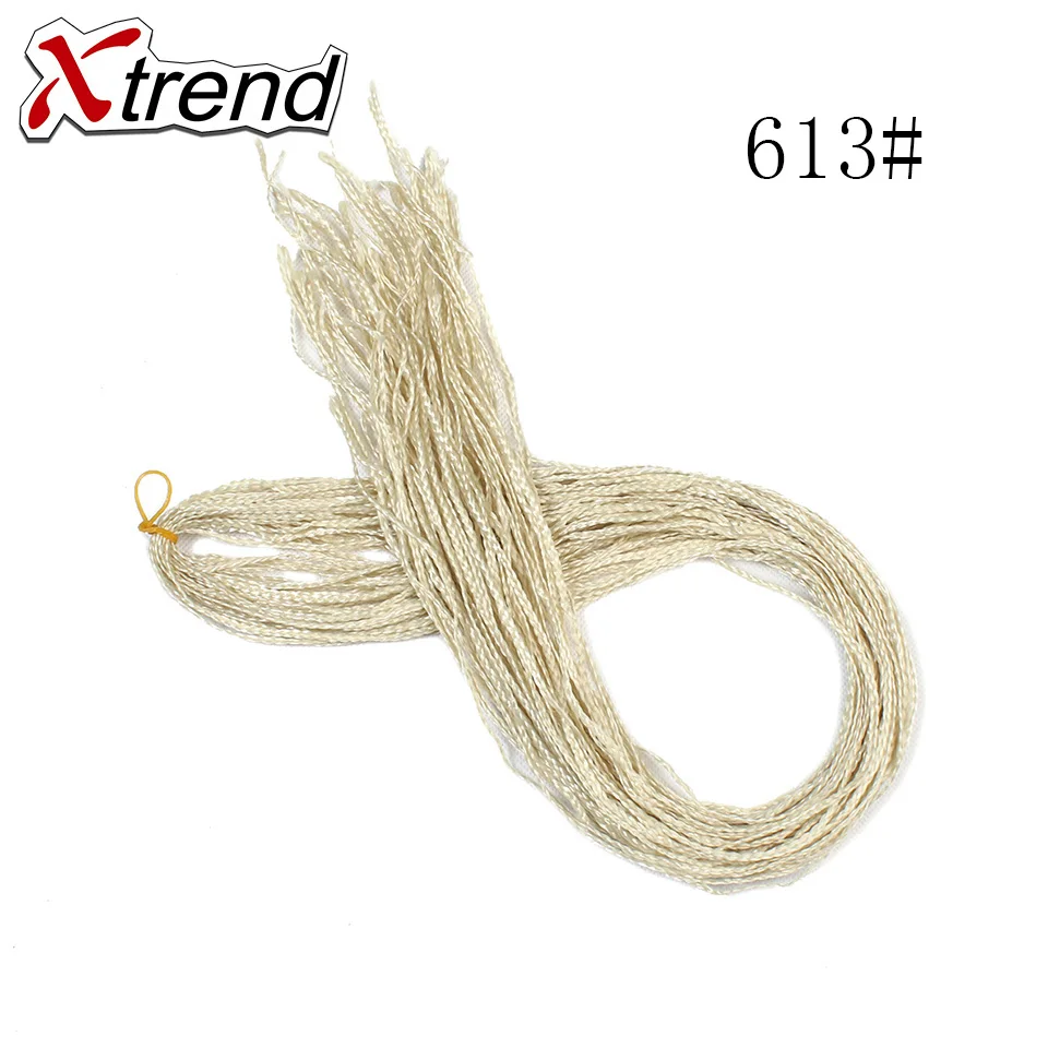Xtrend синтетические Zizi крючком косички волос 28 прядей чистый черный розовый фиолетовый коробка косички Розовый Наращивание волос высокая температура - Цвет: T27/30/4