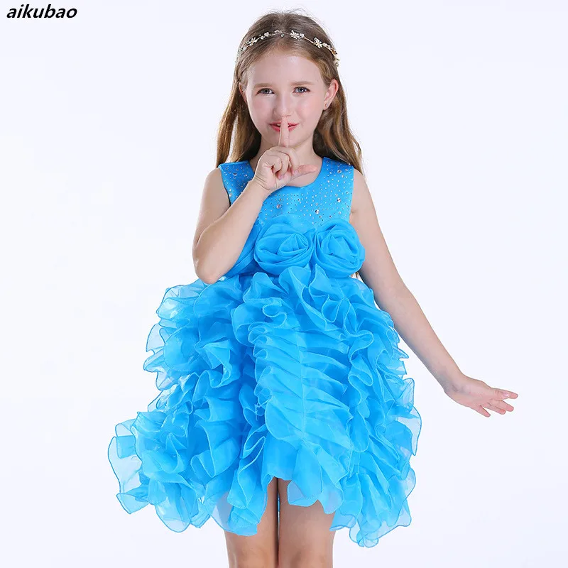 baby girls dress kids dresses for 2018 new arrivals children summer princess elegant blue HOT SALE | Детская одежда и обувь