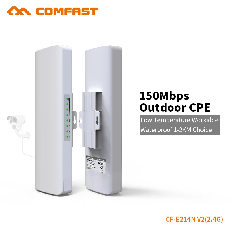COMFAST открытый Wifi Brigde 2 5 км усилитель сигнала/усилитель 4 ГГц 150 Мбит/с 14dBi с высоким