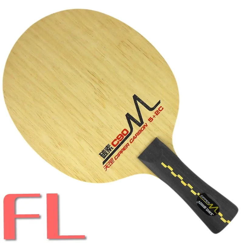 FL long handle DHS DM. C90 атаки слоя 5+ 2C настольный теннис лезвие shakehand-фз ракетка для пинг-понга - Цвет: FL long handle