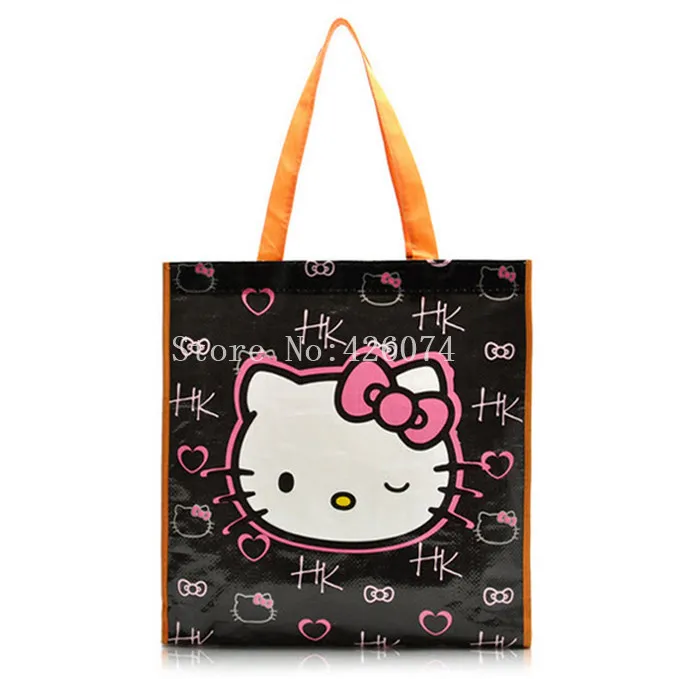 

New Fashion KT Girls Woman Non-woven Handbags Kids Shopping Bag For Children