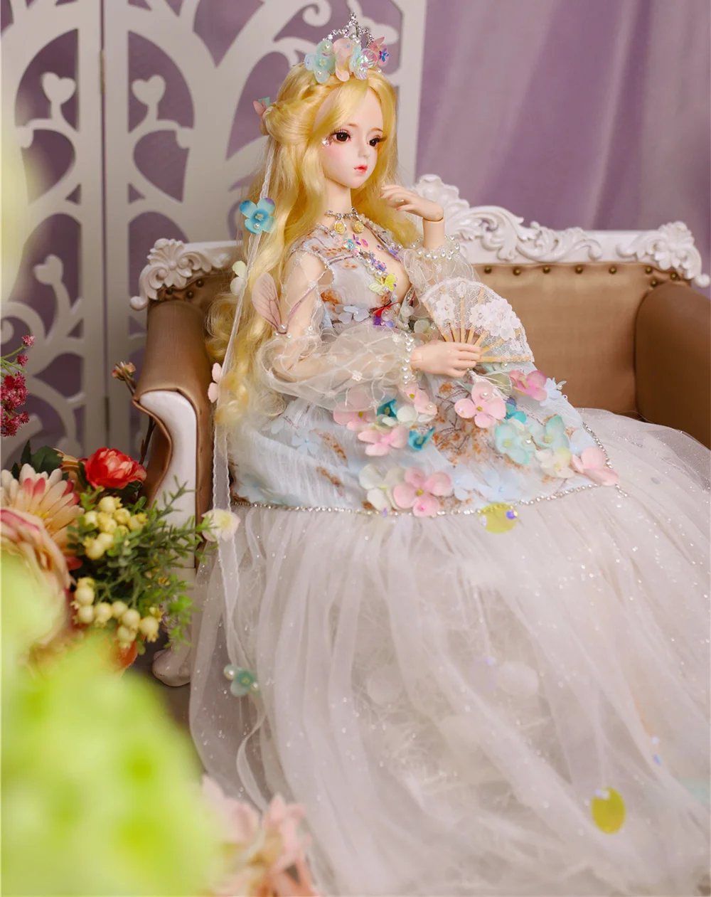 DBS 1/3 BJD кукла имя от Флоранс механическое соединение тела с макияжем, в том числе волосы, глаза, одежда 62 см Высота девушки ледяной, SD