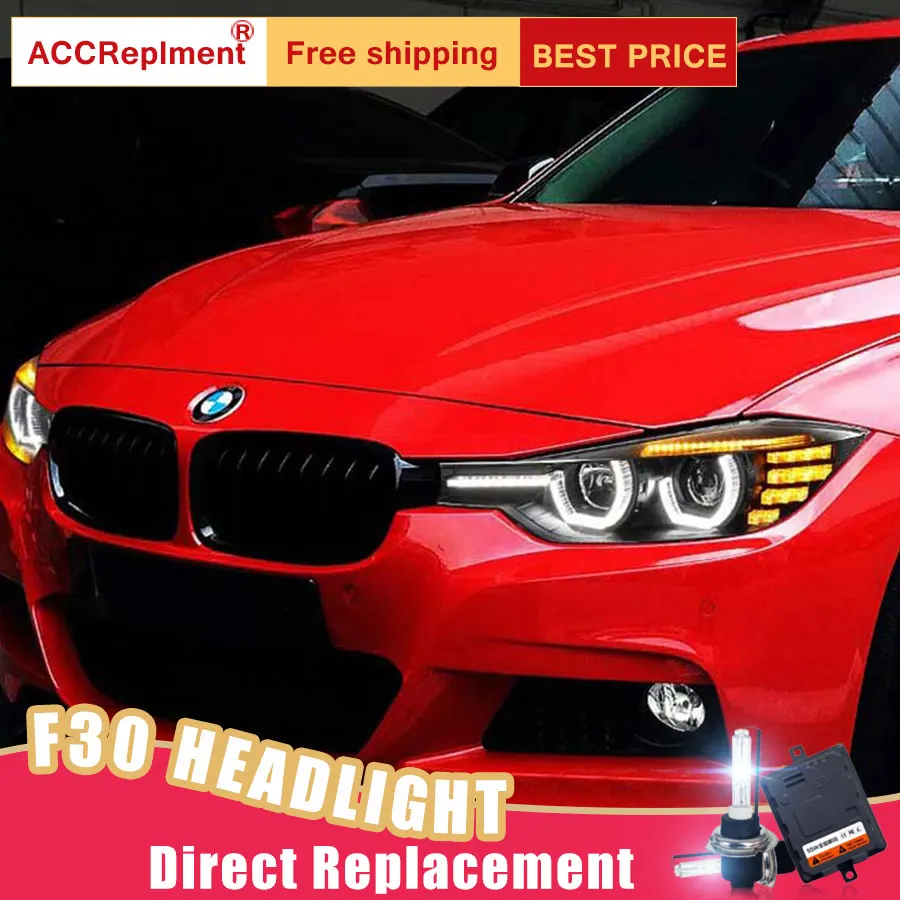 2 шт. светодиодные фары для BMW 3 серии 2012 2016 F30|Фара авто в сборе| |