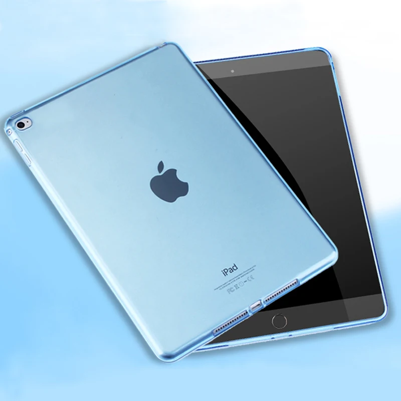 Мягкий ТПУ чехол для нового iPad 2017 2018 air air2 pro 9 7 силиконовый цветной прозрачный