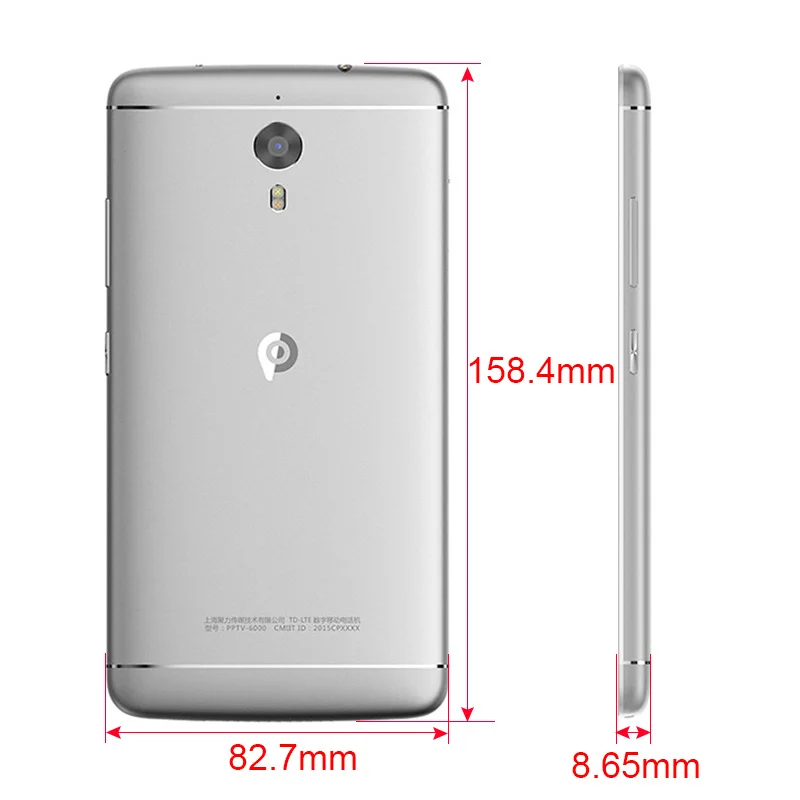 Оригинальный PPTV King 7S 4G 6 0 дюймов 3 ГБ 32 Octa Core 3610 мАч Android 5 1 IPS 2 5D 2k Экран Helio X10 музыка