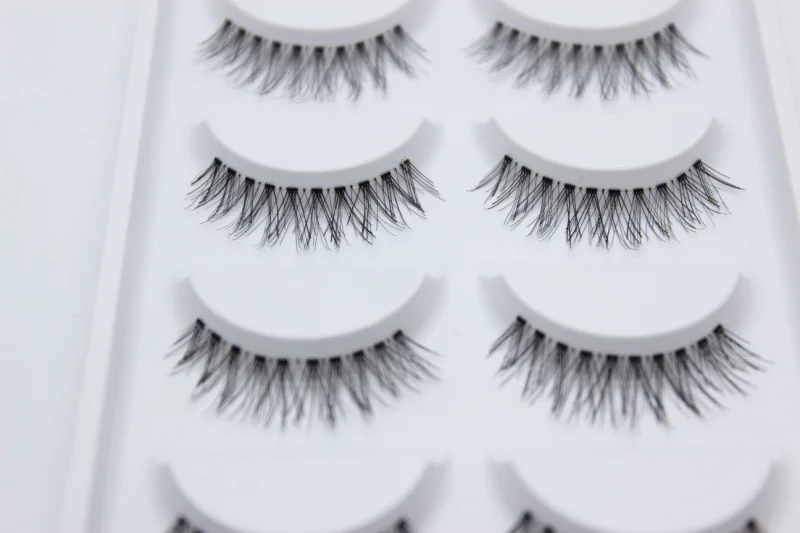 Горячая распродажа 10 пар/поднос натуральные длинные тонкие перекрещивающиеся