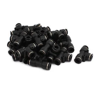 20pcs t type a107 pneumatic air 3 way quick fittings connector 8mm tube hose