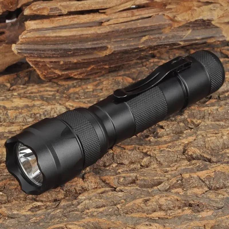 

Banggood Aluminum Alloy WF-502B 800Lum XM-L2 T6 1 Mode or 5 Mode White Light LED Torch 18650 WF502B 502B Flashlight