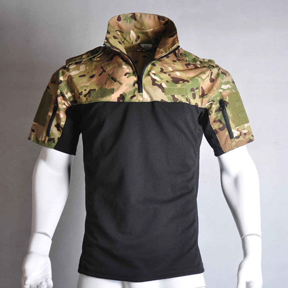 Военная Униформа Мультикам CP камуфляжный костюм летняя тактическая рубашка в