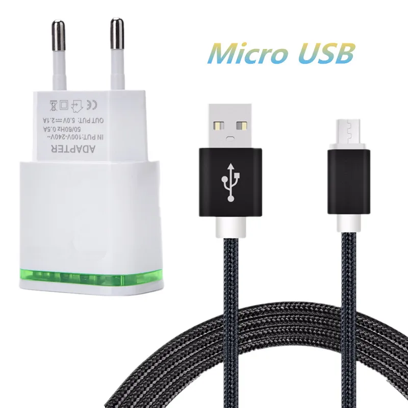 Путешествия ЕС usb зарядное устройство или микро USB кабель для Samsung galaxy s3 s4 s6 s7 edge A3 A5