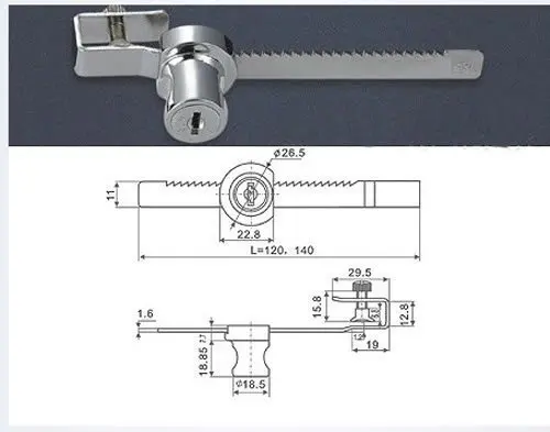 Шкаф дисплей шоу чехол ящик Чехол раздвижные стеклянные двери храповой замок 2