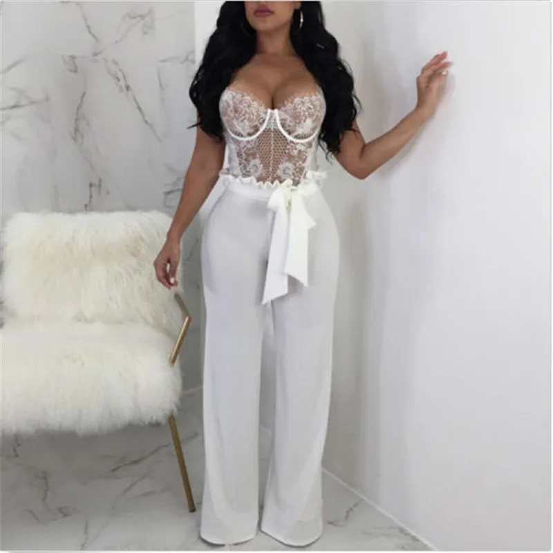 Женские свободные штаны чистый цвет Женская одежда drawstring длинные релаксации