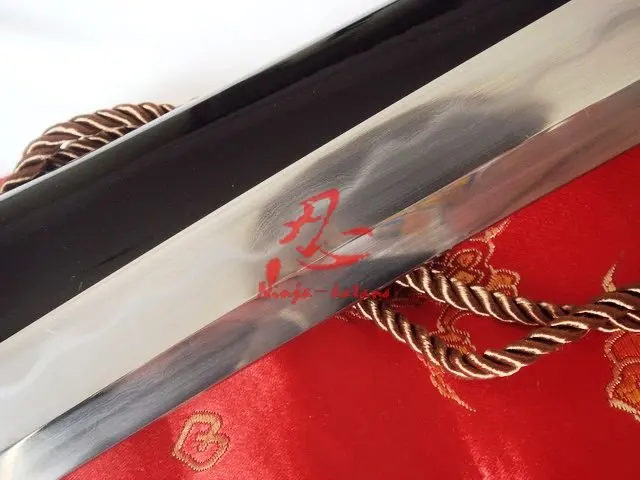 Закаленное лезвие sanmai из глины 30 дюймов отточенный меч катаны вакидзаси змея
