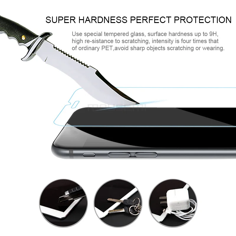 9H 0 26 мм Премиум Защита экрана для iphone 5S se 5c 4S 6 s 7 plus X Закаленное стекло 8 XS XR MAX|tempered