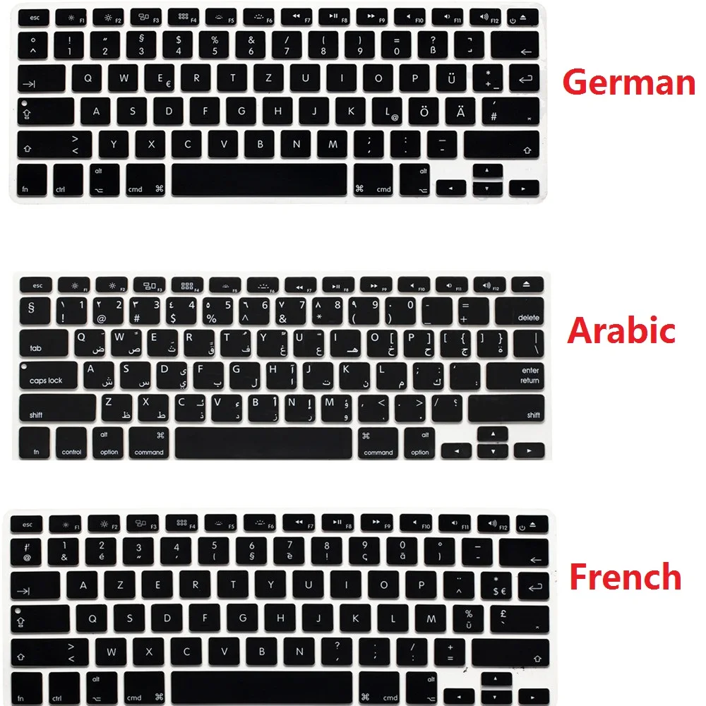 Силиконовый чехол для клавиатуры США защитный MacBook Air 13 дюймов Pro Retina 15 |