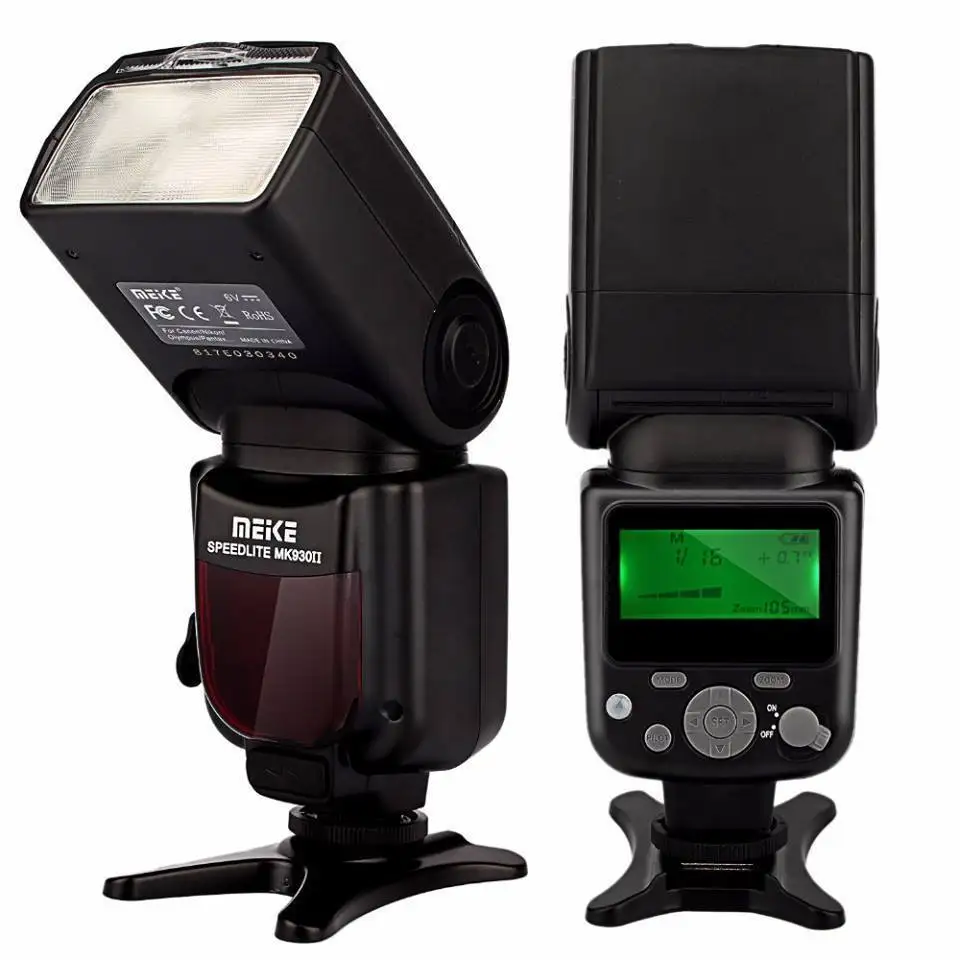 Вспышка Meike MK-930II Speedlite для Canon 650D 750D 70D 80D forNikon D3400 D5300 D90 универсальная модель камеры