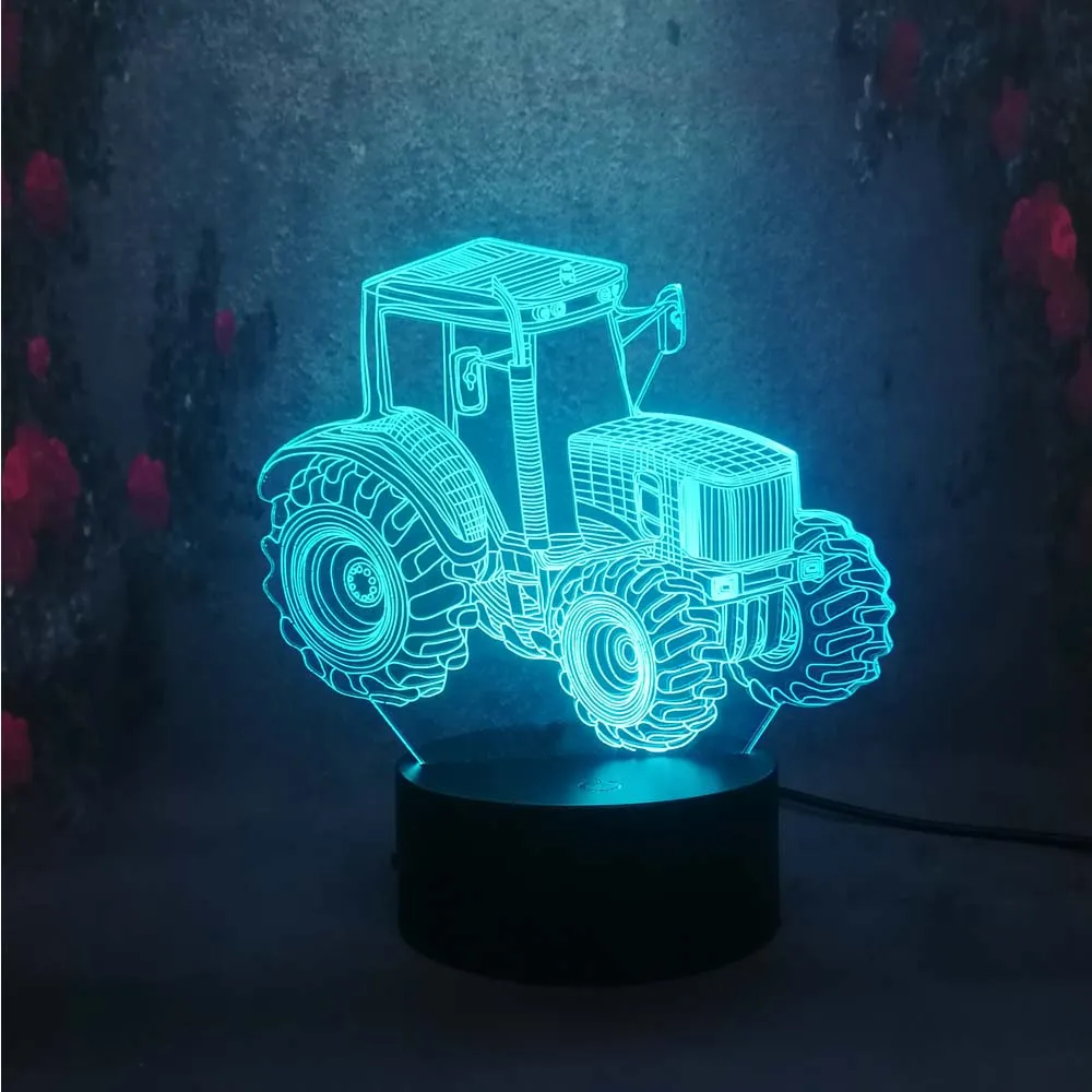 Новый кран головка часть 3D светодиодный ночник затемнение RGB зарядка лампа для