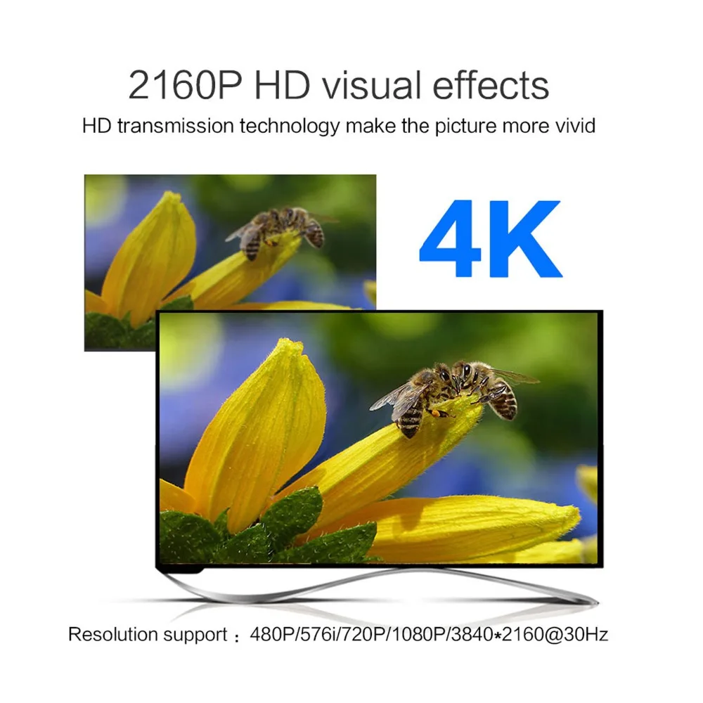 MiraBox 4K * 2K HDMI удлинитель с технологией EDID двухсторонний ИК поддержка HD 2160P @ 30 Гц 60 м