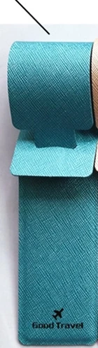 Deep Green 1 шт. ПУ багажная бирка чехол Креативные аксессуары чемодан ID адрес держатель письмо багаж посадочные бирки портативный ярлык - Цвет: Deep Green