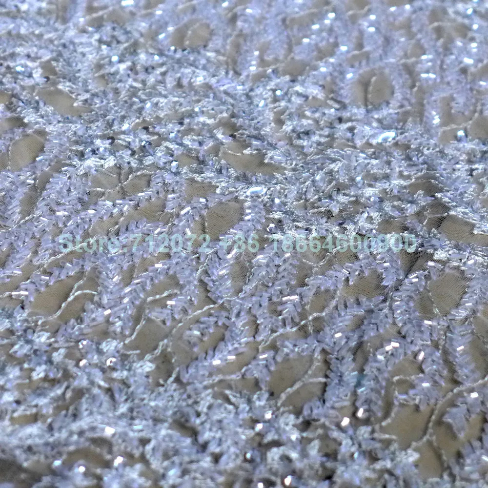 Кружевное платье белое/золотое/черное с тяжелыми бусинами модное высокое