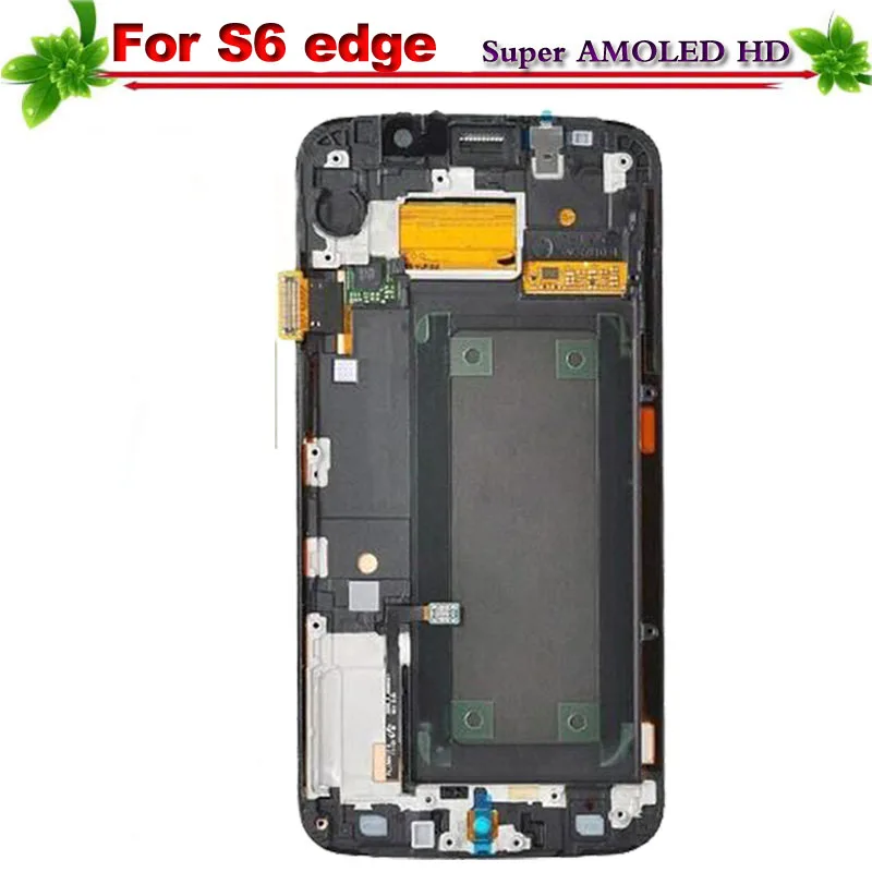 100% тестирование Super AMOLED HD для Samsung Galaxy S6 Edge G925 G925F G925I ЖК-дисплей Дисплей Сенсорный