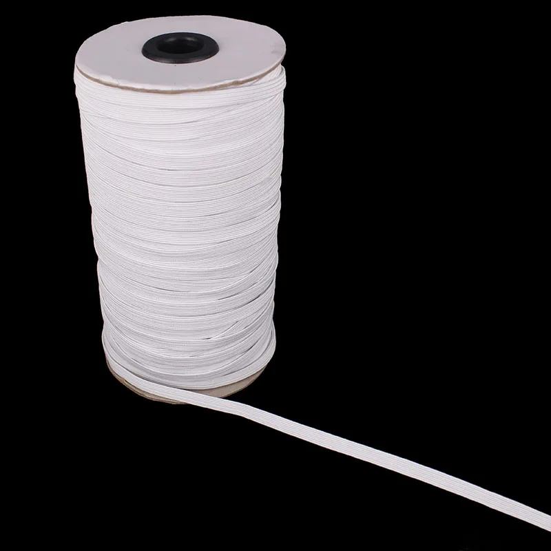 Эластичная лента стрейч-лента белая для шитья 100 ярдов 6 мм 7 8 9 T2406 | Дом и сад
