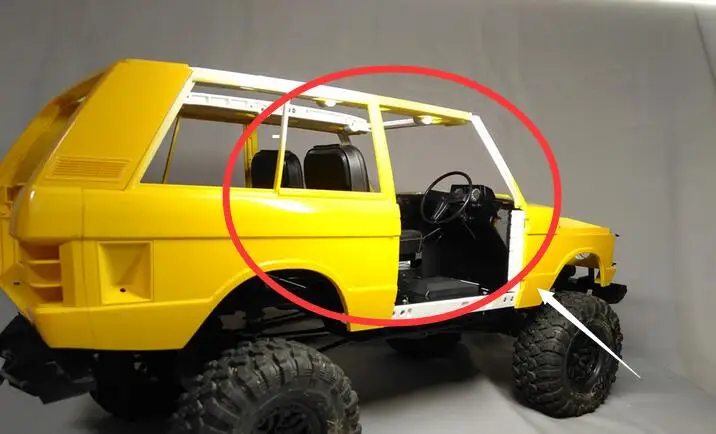 Интерьер кузова автомобиля подходит для jraxxas ROVER TRX4 TRX 4 DEFENDER ROCK CRALWER 1/10 RC scx10 II Cherokee