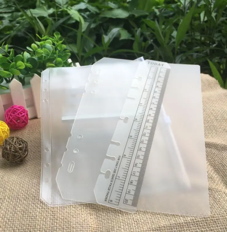 3 шт. ПВХ сумка для хранения набор аксессуаров карт A5 A6 спиральная записная книжка