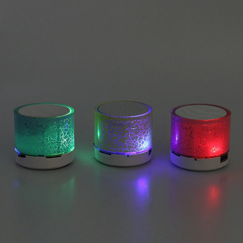 Беспроводная мини-колонка с 3 светодиодами Bluetooth колонка портативная музыкальная