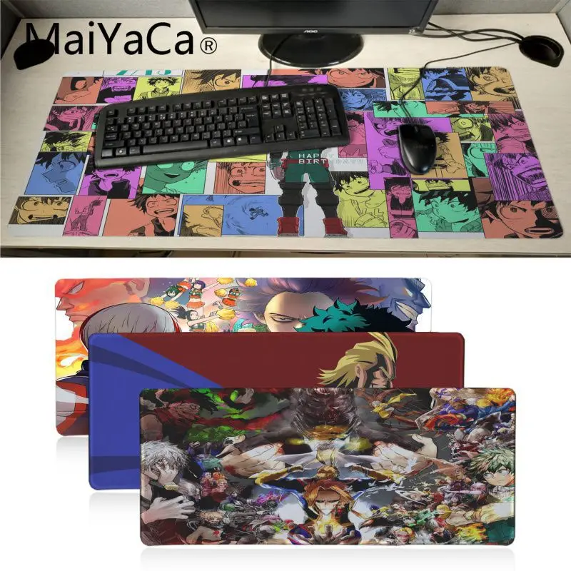 Maiyaca уникальный настольный коврик My Hero Academy, игровой коврик для мыши, игровой коврик для мыши, скоростная клавиатура, коврик для мыши для ноутбука, ПК, ноутбука, Настольный коврик