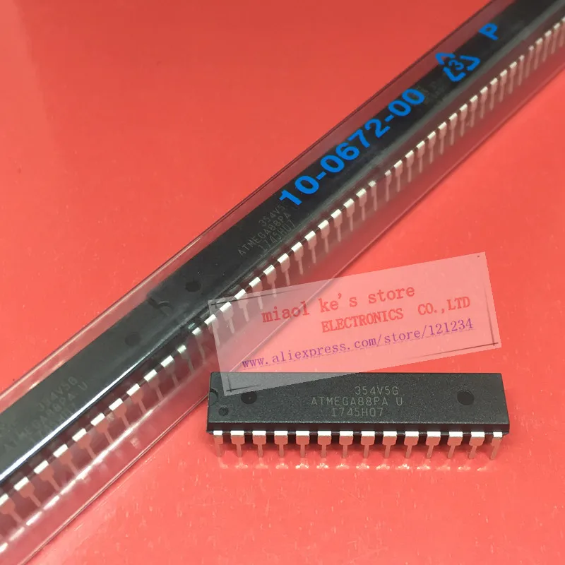 [ 5pcs/1lot ]ATMEGA88PA-PU ATMEGA88PA-U ATMEGA88PAPU ATMEGA88PAU ATMEGA88PA 1.8V-5.5V 8KB(4Kx16) 20MHz IC MCU 8BIT FLASH DIP28 |
