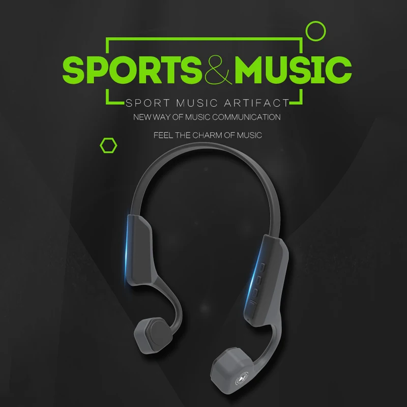 V8 беспроводные Bluetooth наушники с костной проводимостью гарнитура спортивные для