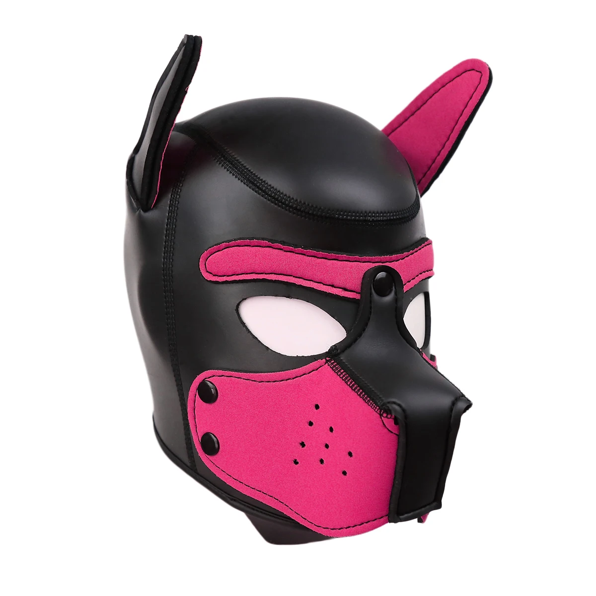 Маски для вечеринок, для щенков, для игр, для собак, с капюшоном, маска с подкладкой из латексной резины, для ролевых игр, косплей, полная голова+ уши, маска на Хэллоуин, секс-игрушка для пар