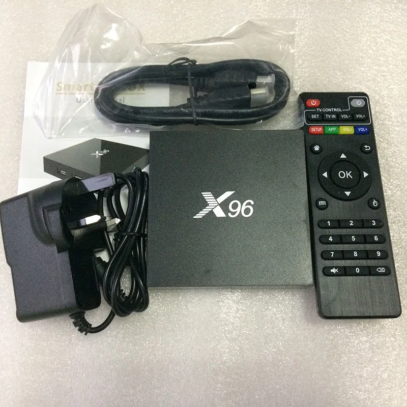 10 шт. X96 2G 16G Amlogic S905X Smart Android TV Box 6 0 Quad Core 1 Гб 8 2 4G WIFI HD 4K * 2K медиаплеер смотреть фильмы