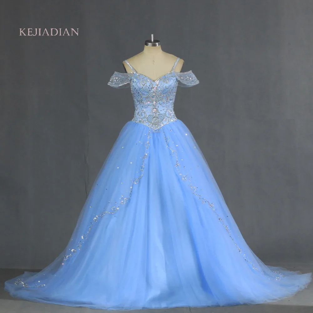 Vestidos De 15 Anos, платья для дебютантов, милые бальные платья, детское вечернее платье «Золушка», платья принцессы голубое праздничное платье