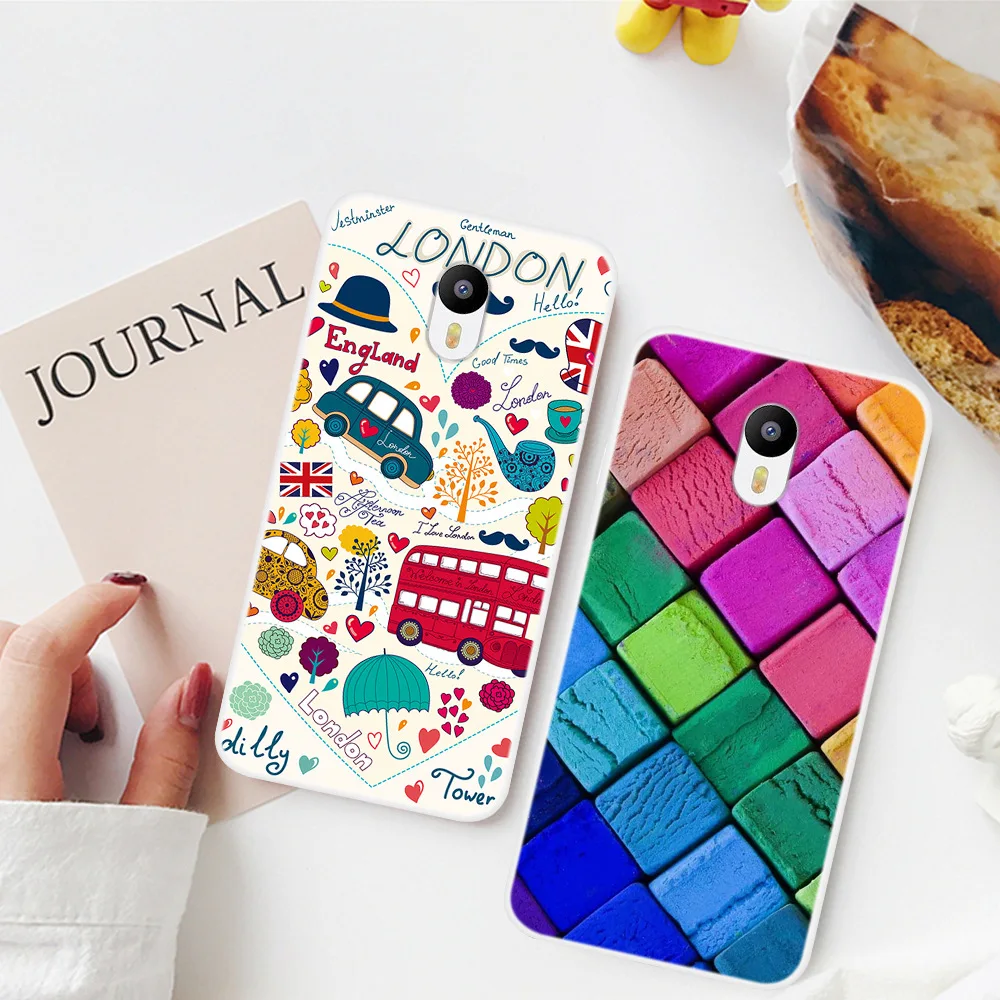 Чехол из ТПУ с мультяшными животными цветами для Meizu Meilan Note 3 чехол телефона