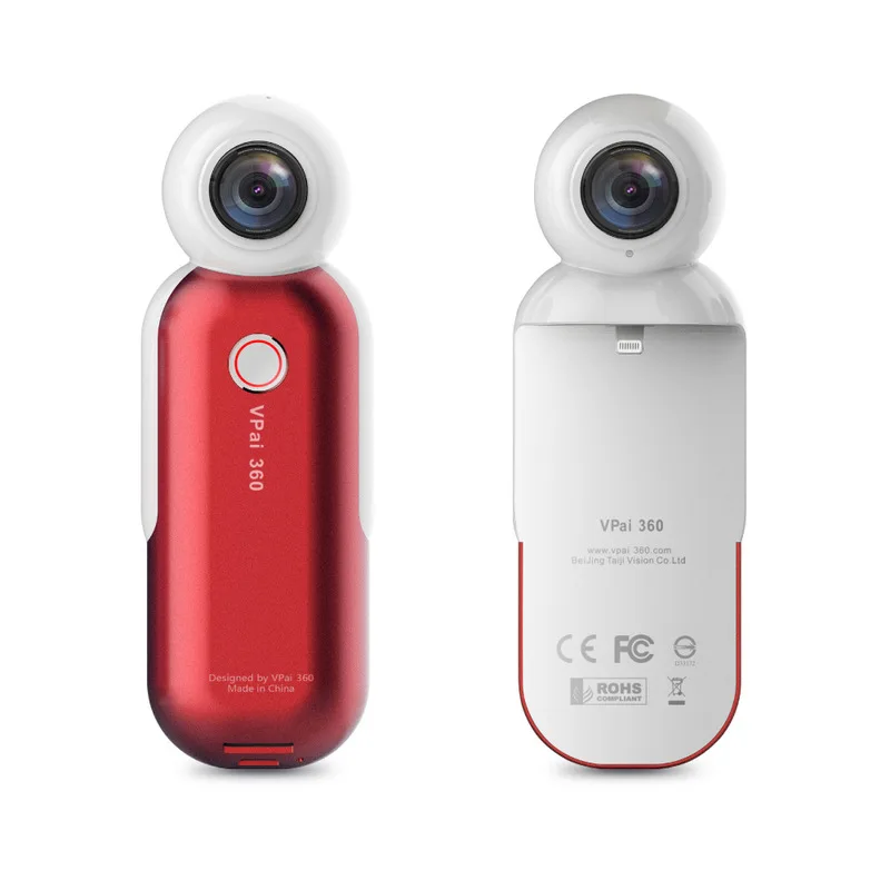 2018 Новый 4 К VR 360 внешний Камера Двойной объектив 720 градусов fisheyes панорамный с