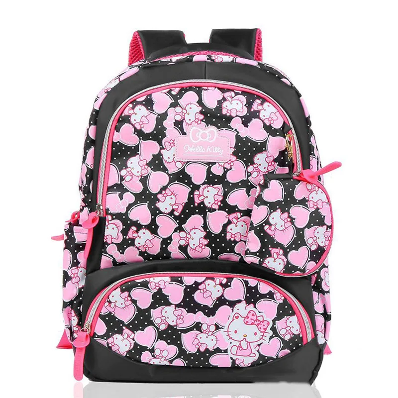 Милый мультяшный розовый рюкзак hello kitty, милый модный женский рюкзак hello kitty на одно плечо, Многофункциональный Детский плюшевый рюкзак - Цвет: A