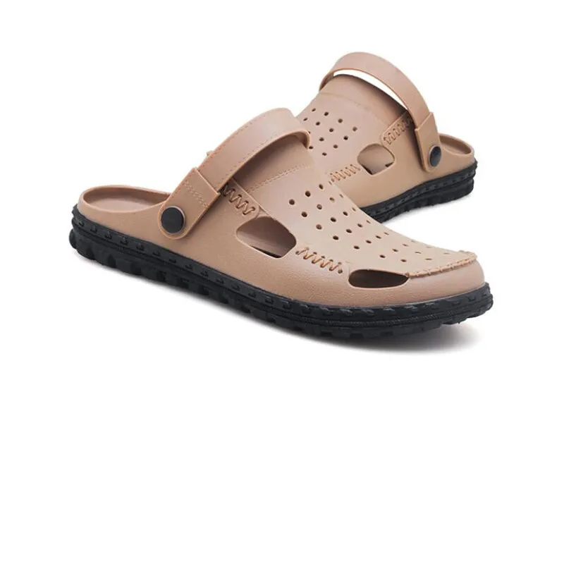 

Mens Sandals Summer Breathable Beach Leather Sandals Men Leisure Slippers Mens Leather Sandal for Men Sandalias Chanclas Hombre