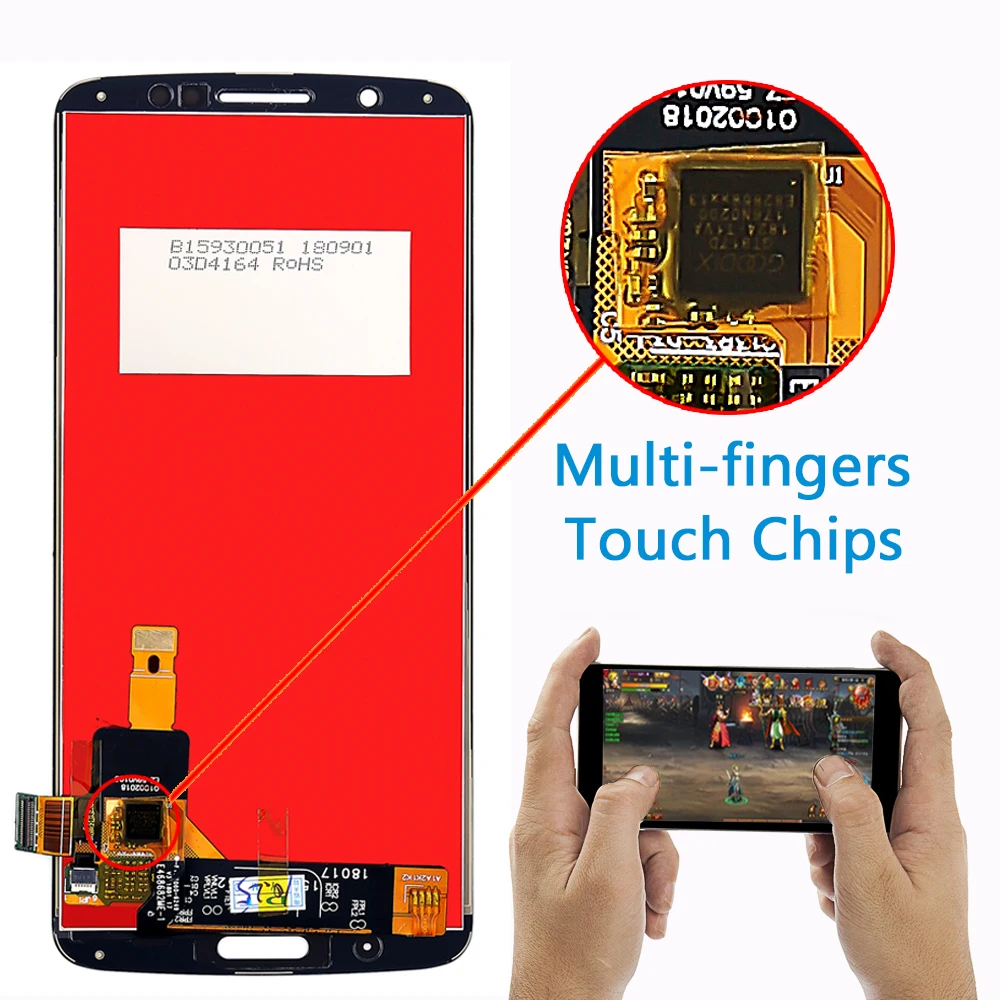 Motorola Moto G6 Plus XT1926 5 9 дюймовый ЖК-дисплей 2160*1080 кодирующий преобразователь