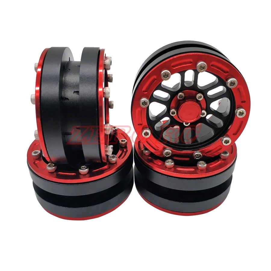 Металлическое колесо для ROCK CRAWLER 1 9 дюйма Beadlock AXIAL SCX10 TRX 4 9SCX10 II JEEP RC CAR шт.|Детали и