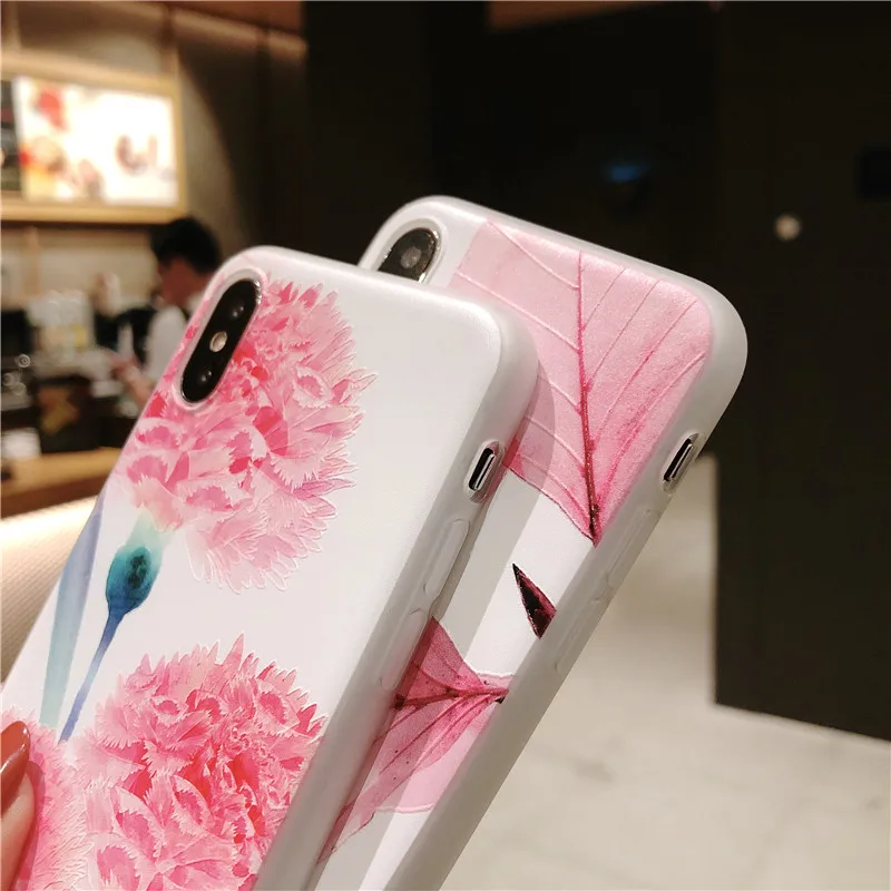 MYSUN Винтажный чехол с вышитыми цветами для iPhone XS XR Max X 8 7 6 6S Plus 5 5S SE Мягкий ТПУ