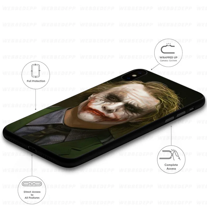 WEBBEDEPP Джокер Бэтмен мягкий чехол для Samsung Galaxy S10 S10e S9 S8 Plus S7 S6 Edge &amp J6 2018 Note 10 9 8 |