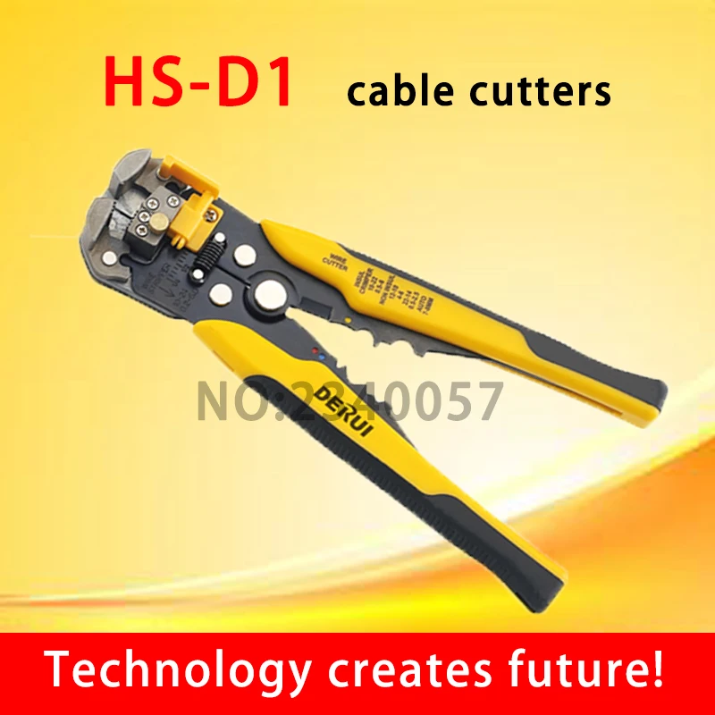 HS-D1 AWG24-10 (0.2-6.0mm2 ) Дизайн Многофункциональные автоматические обжимные клещи для снятия изоляции кабельной проволоки и резки