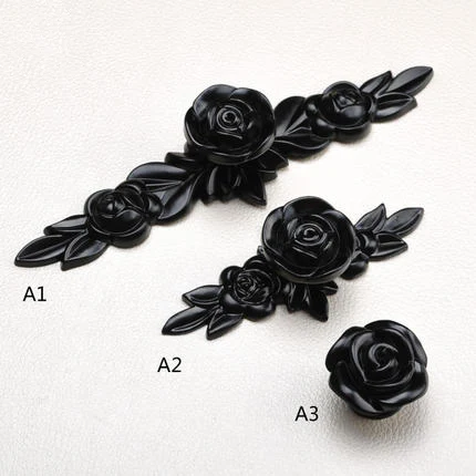 UNILOCKS новый стиль Классическая твердая цинковая ручка розовая для мебели 5