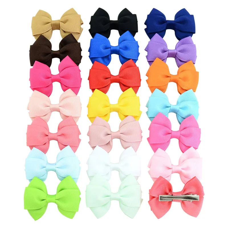 Baby Girls Hair Clip Small Ribbon Bows Hairpins Boutique Barrette Hairgrip Solid Girl Accessoriess | Детская одежда и обувь