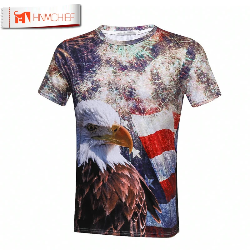 Мужская футболка-свитер с американским флагом 4 июля | одежда