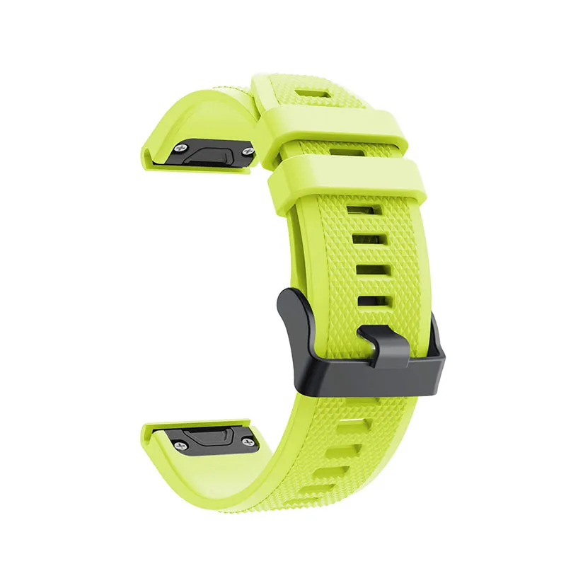 Зеленый Ремешок для часов Quick Release наручный ремешок для часов Garmin Fenix 5 forerunner 935 gps ремешок для часов Модный спортивный силиконовый браслет - Цвет: Зеленый